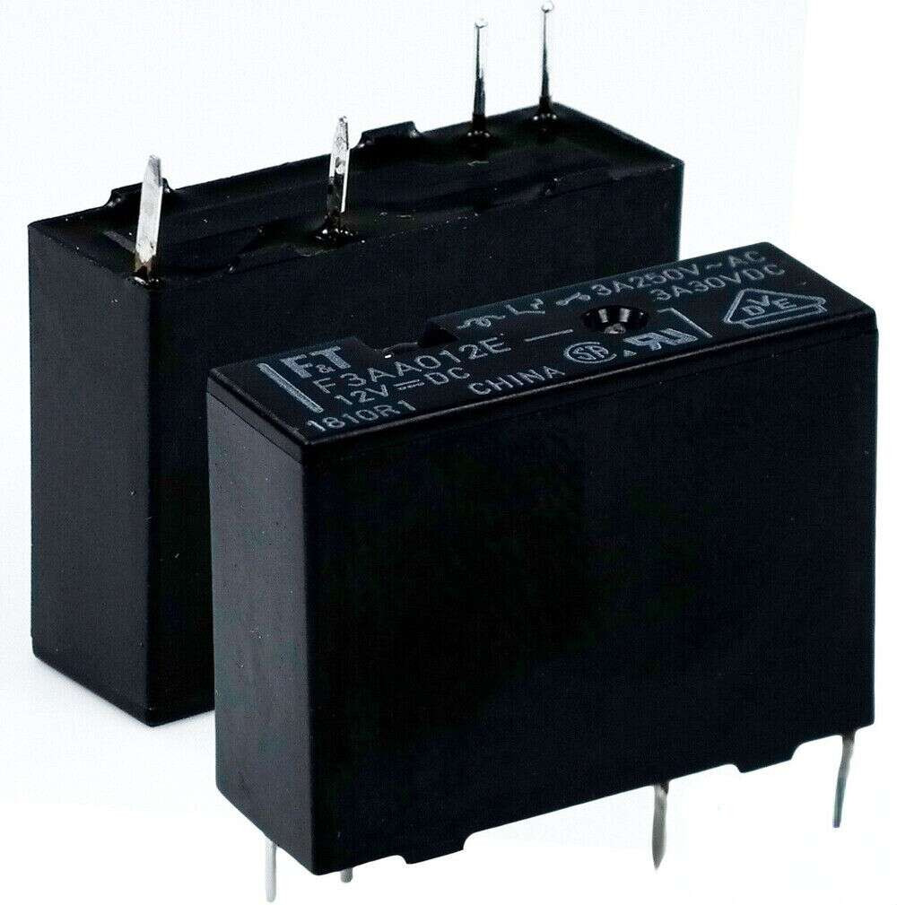 F3AA012E-12V ; Relay Electromechanical 12VDC 5A SPST, DIP-4