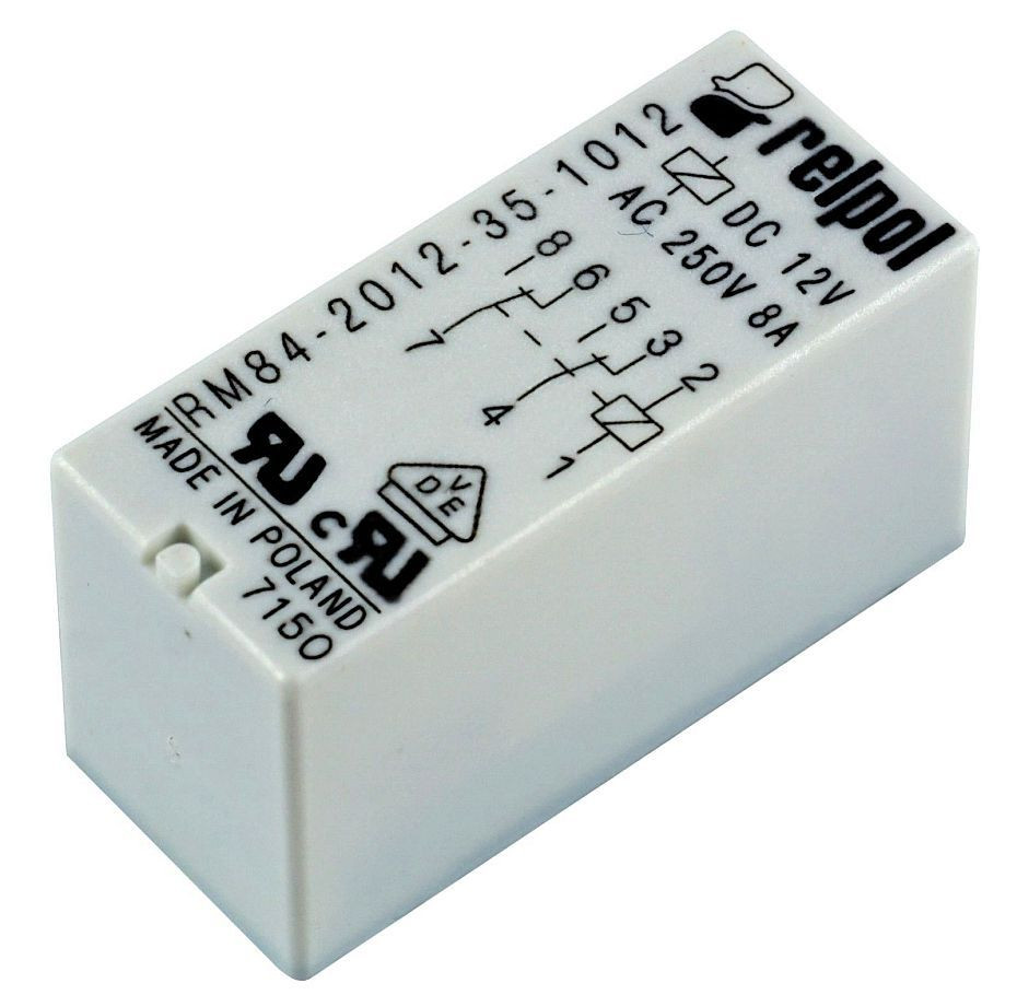 RM84-2012-35-1012 ; Relay Electromechanical 12VDC 8A DPDT, DIP-8