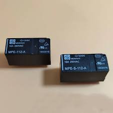 MPE-112-A ; Relay Electromechanical 12VDC 16A SPST, DIP-6