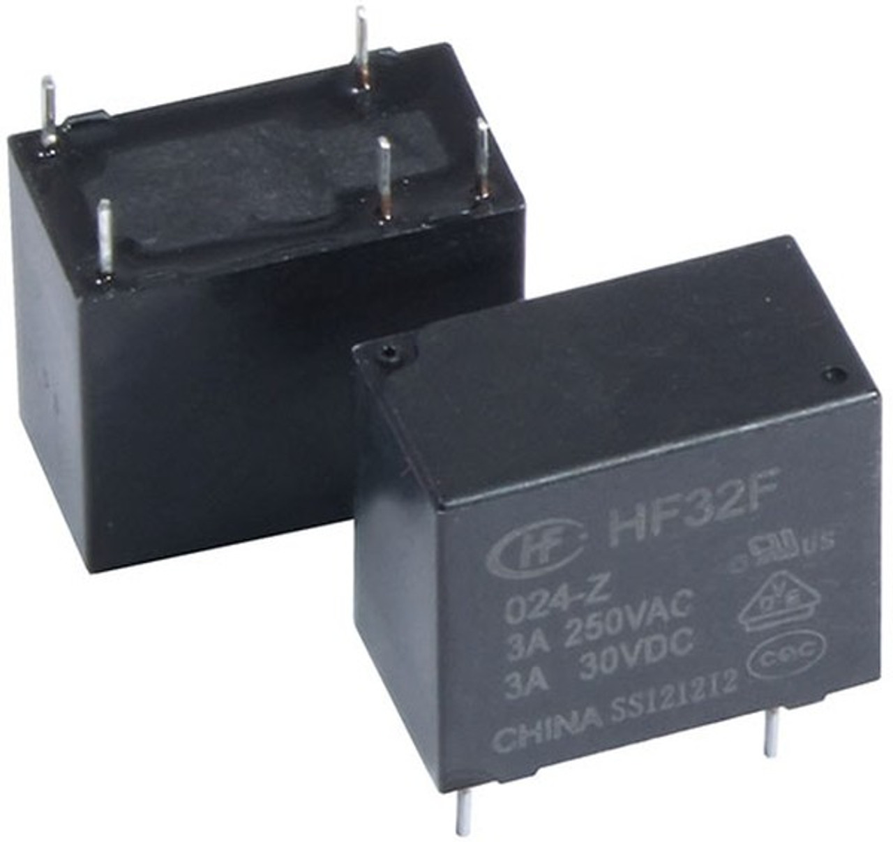 HF32F-024-ZS3 ; Relay 24VDC 3A SPDT, DIP-5