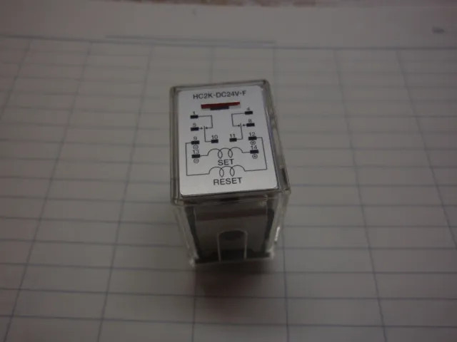HC2K-DC24V | Relay Electromechanical 24VDC DPDT-Quad-Latch 3A, DIP-14
