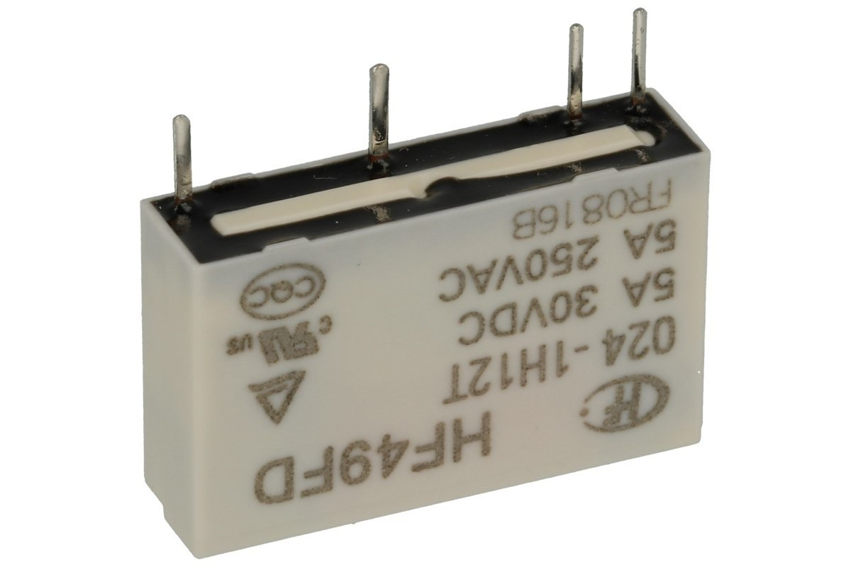 HF49FD-024-1H12T | Relay Electromechanical 24VDC SPST 5A,  SIL-4