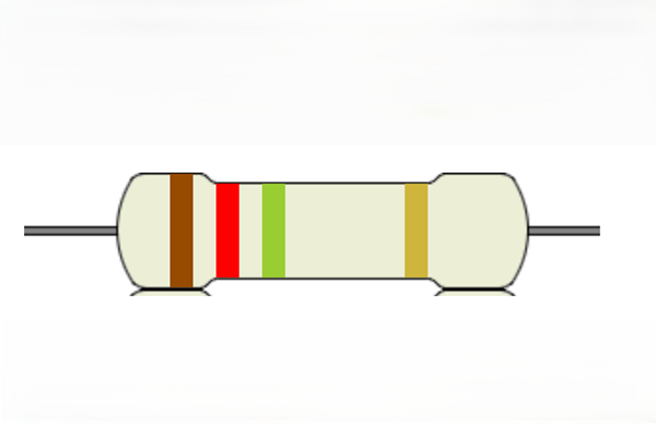 Carbon Film Resistor 1.2MΩ 5% 0.25W, THT-2