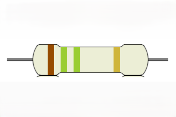 Carbon Film Resistor 1.5MΩ 5% 0.25W, THT-2