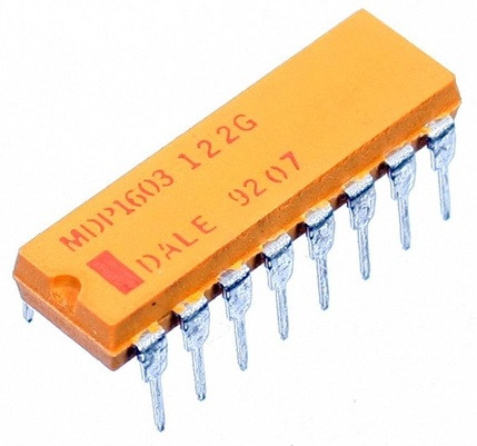 MDP1603-122G | Resistor Network 1.2kΩ 0.25W 8R Isolated, DIP-16