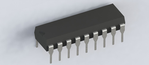 PIC16F716-I/P ; Enhanced Flash 8-Bit Microcontroller, DIP-18