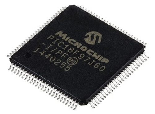 PIC18F97J60-I/PF ; 1Mbit Flash Microcontroller with Ethernet, TQFP-100