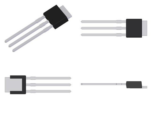 STD1NK60 ; Transistor N-MOSFET 600V 0.63A 30W, TO-251 IPAK