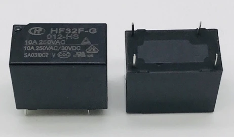 HF32F-G-012-HS | Relay Electromechanical 12VDC SPST 250V 10A ,1-Form-A_DIP-4