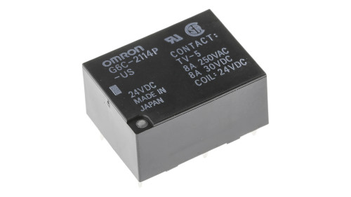 G6C-2114P-US-24VDC | Relay Electromechanical 24VDC 8A SPST, DIP-6
