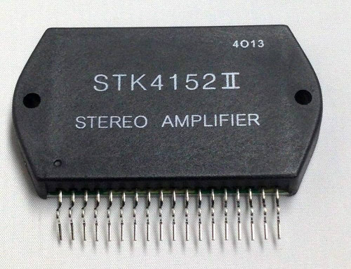 STK4152 | IC Audio Two Channel Class AB Power Amplifier, SIL-18