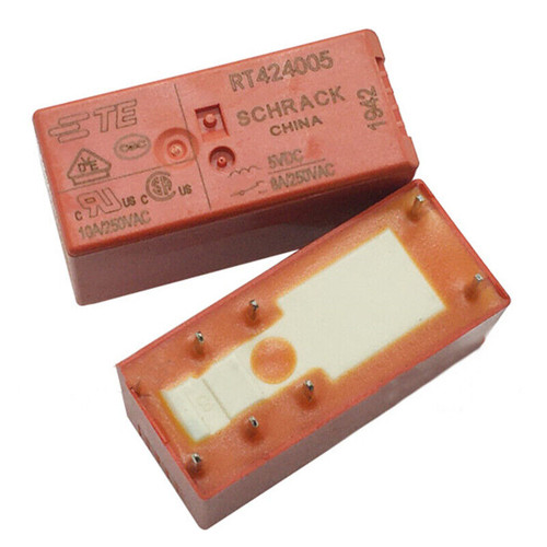 RT424005 ; Relay Electromechanical 5VDC DPDT 8A, DIP-8