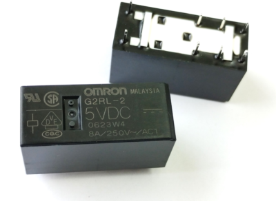 G2RL-2-5VDC ; Relay Electromecanical 5VDC 8A DPDT, DIP-8