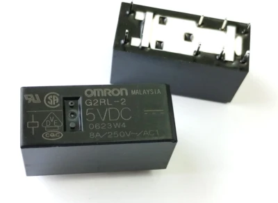 G2RL-2-5VDC | Relay Electromechanical 5VDC DPDT 8A, DIP-8