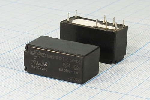888HN-1CC-F-C-5V | Relay Electromechanical 5VDC 17A SPDT, DIP-8