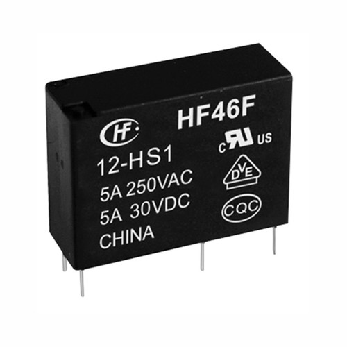 HF46F-12-HS1 ; Relay Electromechanical 12VDC 5A SPST, DIP-4