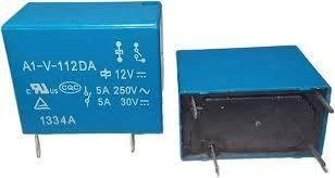 A1-V-112DA | Relay Electromechanical 12VDC 5A SPST, DIP-4