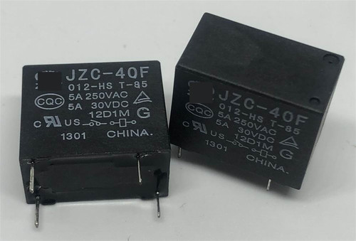 JZC-40F-012-HS | Relay Electromechanical 12VDC 5A SPST, DIP-4