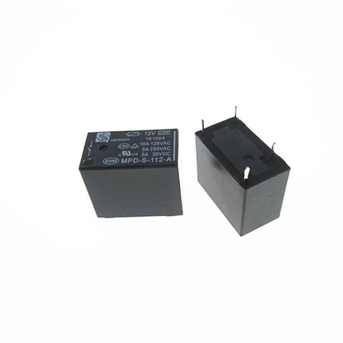MPD-S-112-A ; Relay Electromechanical 12VDC 5A SPST, DIP-4