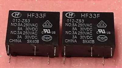 HF33F-012-ZS3 | Relay Electromechanical 12VDC 5A SPDT, DIP-5