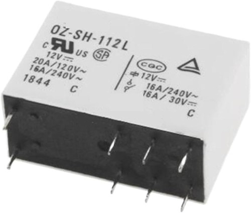 OZ-SH-112L ; Relay Electromecanical 12VDC 16A SPDT, DIP-8