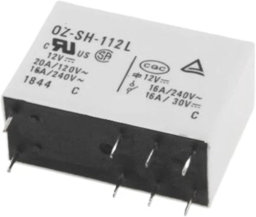 OZ-SH-112L | Relay Electromechanical 12VDC 16A SPDT, DIP-8