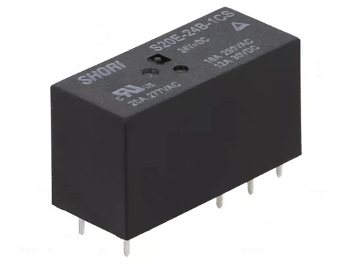 S20E-24B-1CS-24VDC | Relay Electromechanical 24VDC 16A SPDT, DIP-8