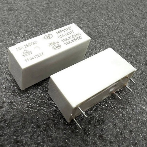 HF118F-024-1ZS1T | Relay Electromechanical SPDT 24V 10A PCB, DIP-5