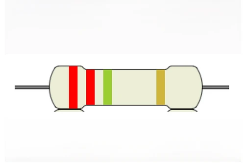 Carbon Film Resistor 2.2MΩ 5% 0.25W, THT-2