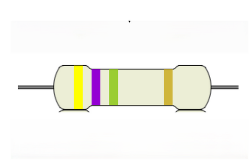 Carbon Film Resistor 4.7MΩ 5% 0.25W, THT-2