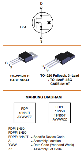 FDP18N50
