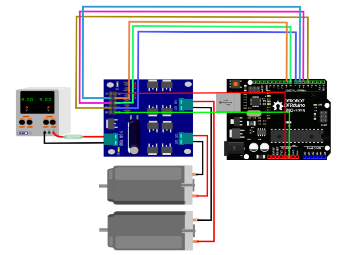 XY-160D Dual H-Bridge DC Motor Controller 7A 160W Module