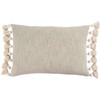 Grey Bora Tassel Pillow