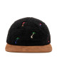 Night Shrooms 5 Panel Sherpa Hat