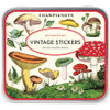 Mushrooms Tin of Stickers Cavallini