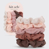 Assorted Textured Scrunchies 5pc Set