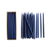 1/2" Thin Navy Taper Candles - Set of 24