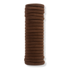 Fabric Seamless Hair Elastics 20pc Set - Chocolate
