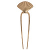 Metal Clam Shell French Hair Pin - Gold