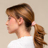 Fabric Ribbed Hair Elastics 10pc Set - Blush