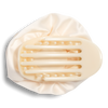 Satin Rosette M Flat Cloud Clip - Cream