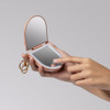 Compact Mirror Keychain - Terracotta