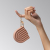 Compact Mirror Keychain - Terracotta
