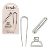 Mini Metal French Pin & Clips 3pc Set - Silver