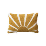 Sun Lumbar Pillow Cotton Tufted