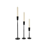 Luna Forged Black Candlestick Medium