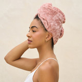 Micofiber Hair Towel Turban - Terracotta