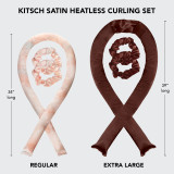XL Satin Heatless Curling Set - Chocolate