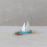 Stoneware Sailboat Salt & Pepper Shakers
