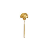 Shell Tea Strainer Spoon - Gold Finish